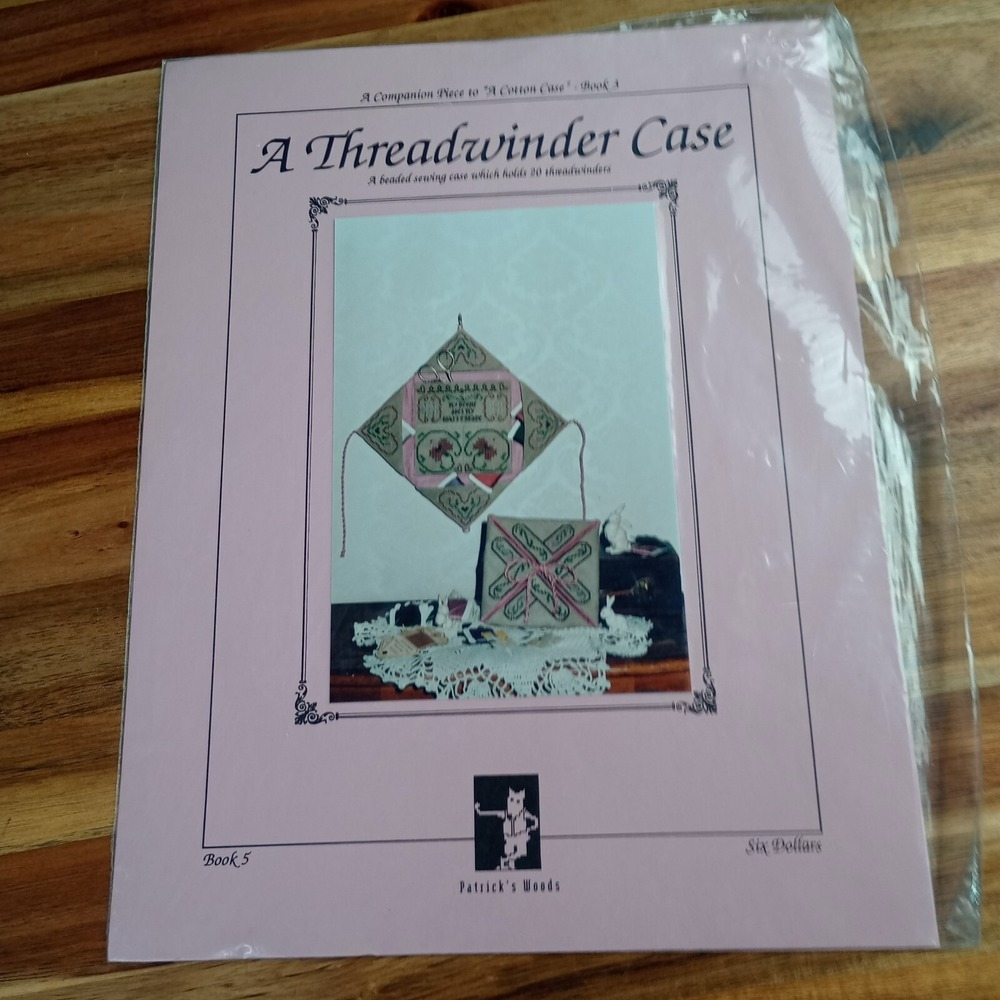 Vintage‎ Patrick's Woods Cross Stitch Pattern Leaflet A THREADWINDER CASE Book 5